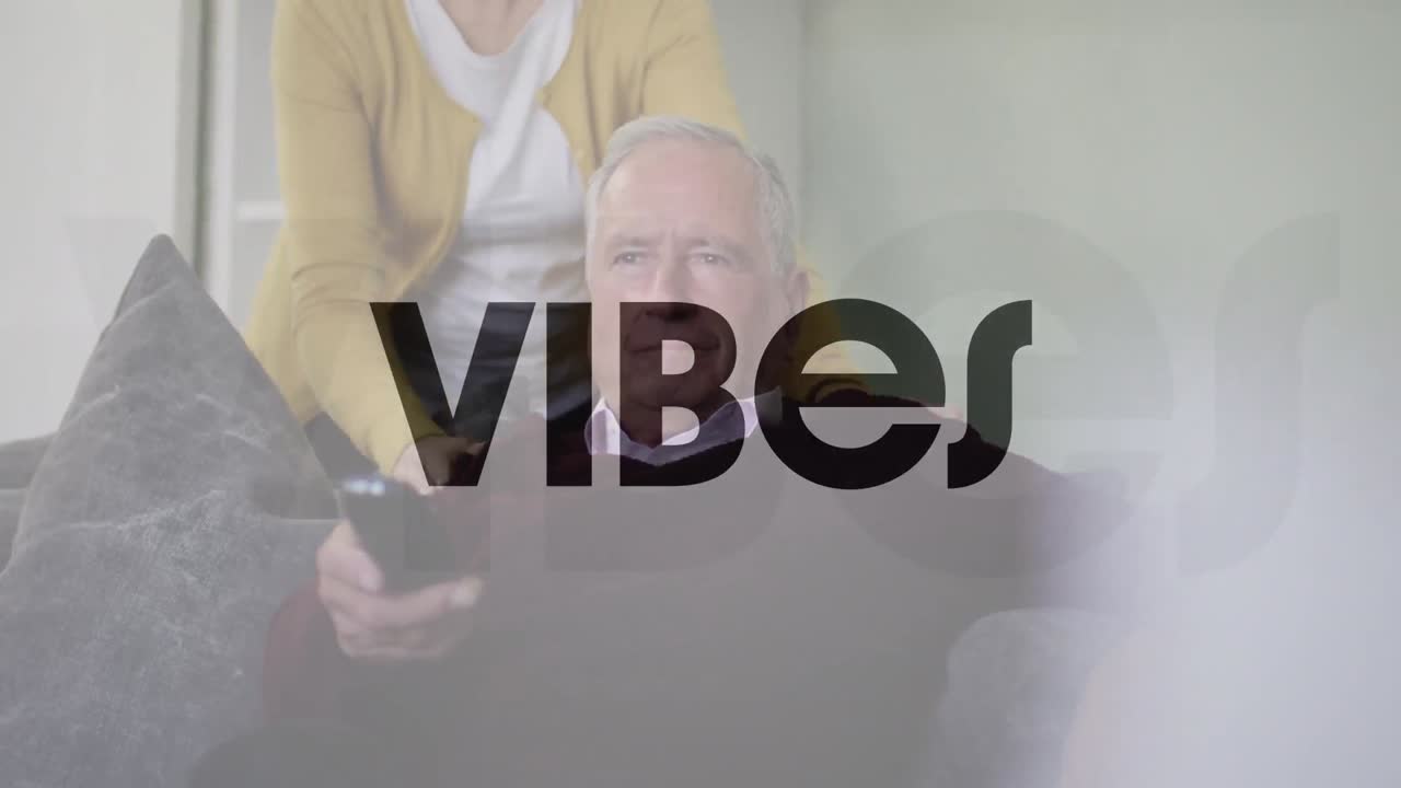 animación de vibraciones texto sobre pareja de alto nivel