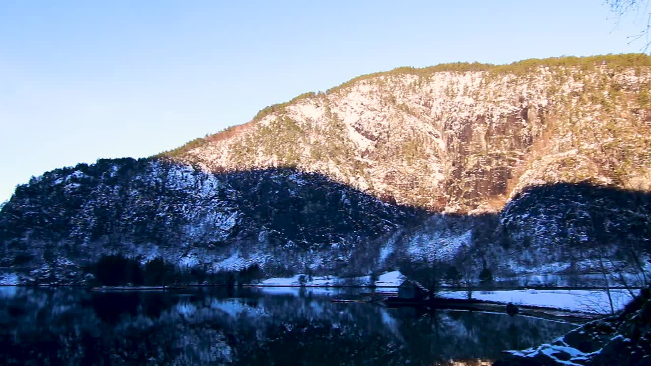 노르웨이 베르겐 주변 피요르드에서 보트 타기
