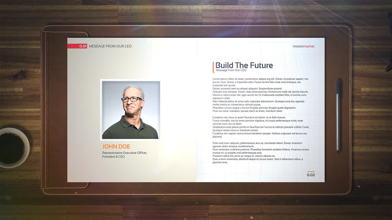 Corporate Brochure - Photo Slide Opener