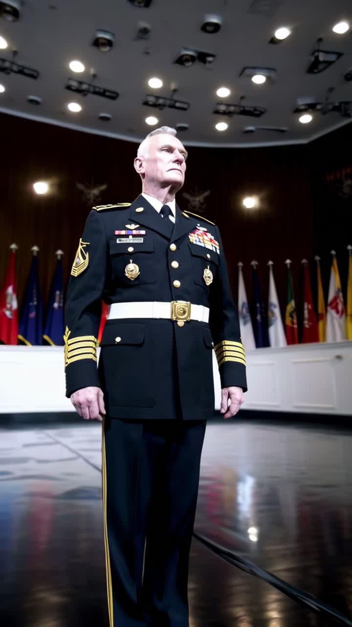 Military Officer in Uniform