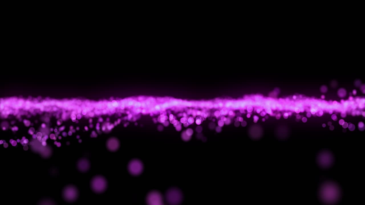 추상적인 보라색 입자 파동