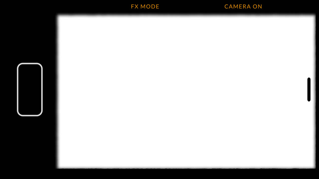 Camera Viewfinder Overlay with FX Mode and Camera On Text
