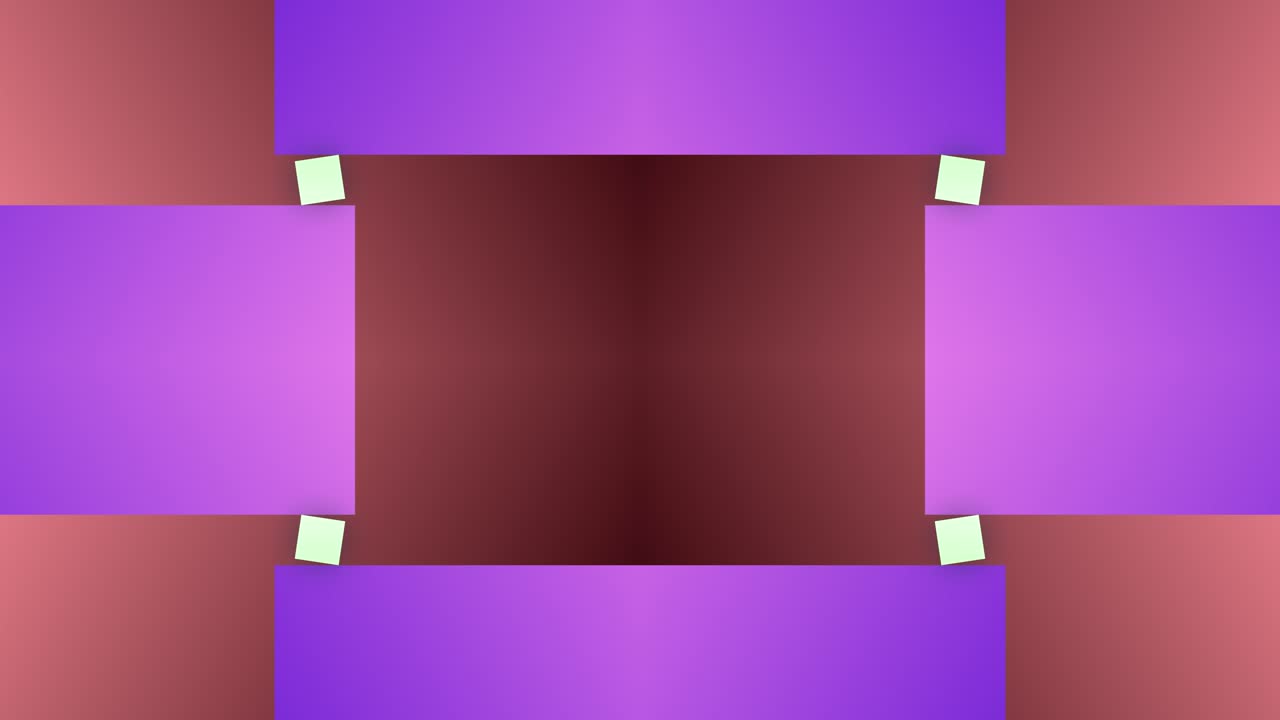 bloque lineal rectángulo forma cuadrada animación sin costuras movimiento fondo superposición de espejo geométrico color púrpura rojo oscuro
