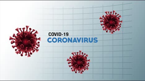 el patrón de partículas de la pandemia de covid-19 animado