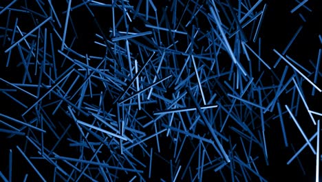 3d astratto semplice sfondo geometrico con blocchi blu come lampadine lampeggianti luci al neon in 4k. animazione a loop liscio. creative semplice motion design bg con oggetti 3d. vj loop.