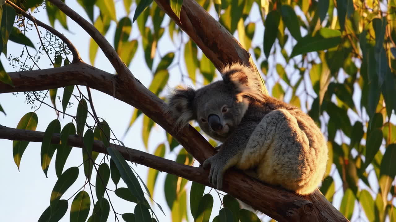 Koalas in Eucalyptus Trees