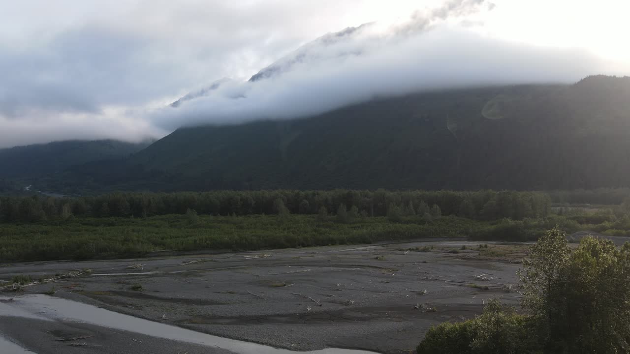 알래스카 숲 공중 - 아름다운 경치