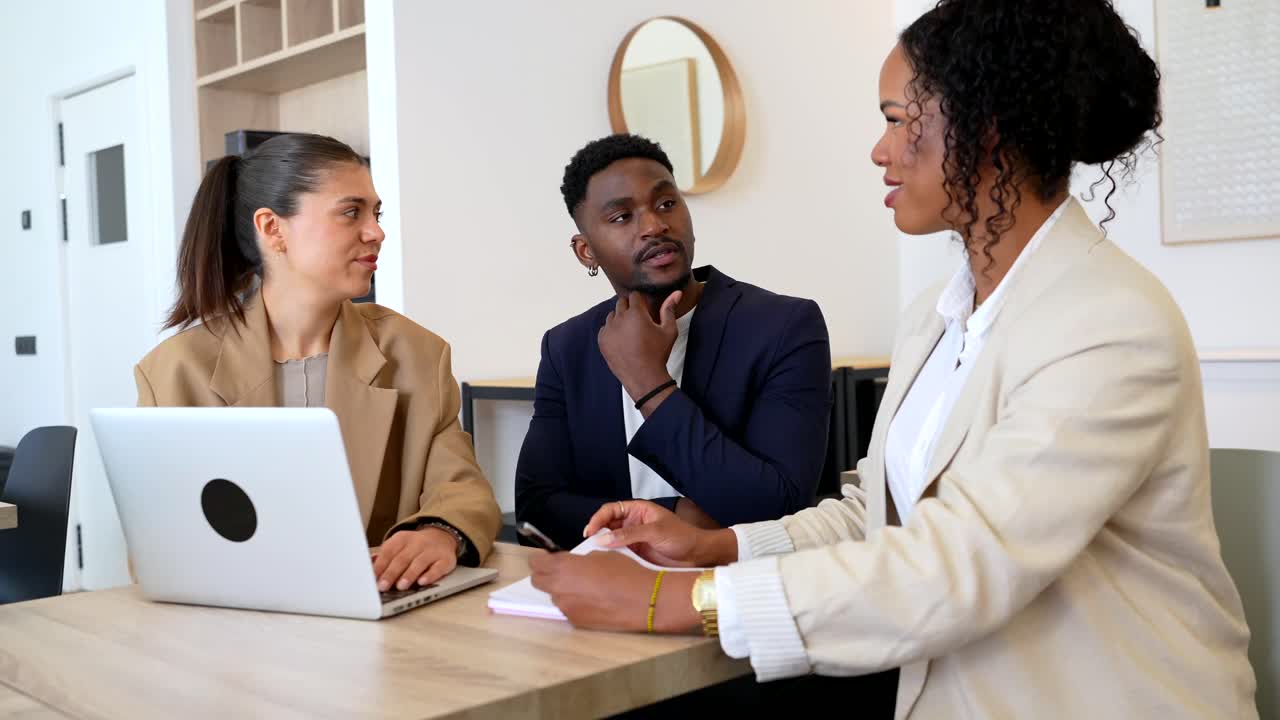 Business Meeting in Modern Office