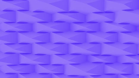 3d abstract set of different colors shapes pyramid top view background. 4k computer render loop animation footage.