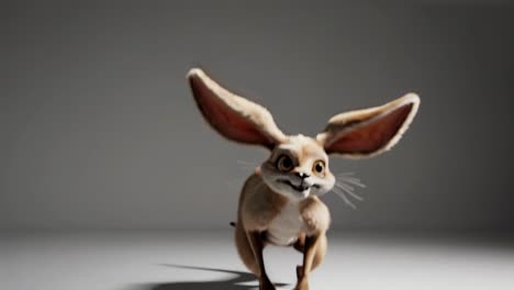 cartoon desert rabbit