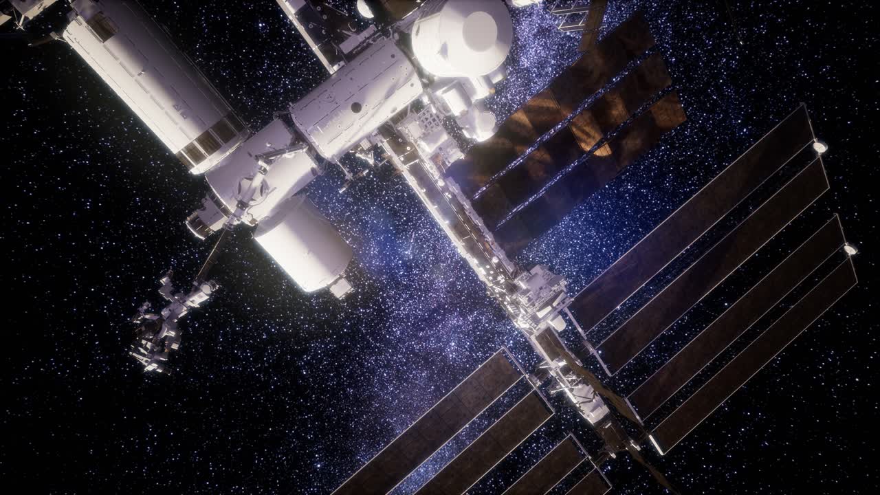 estación espacial internacional en el espacio ultraterrestre