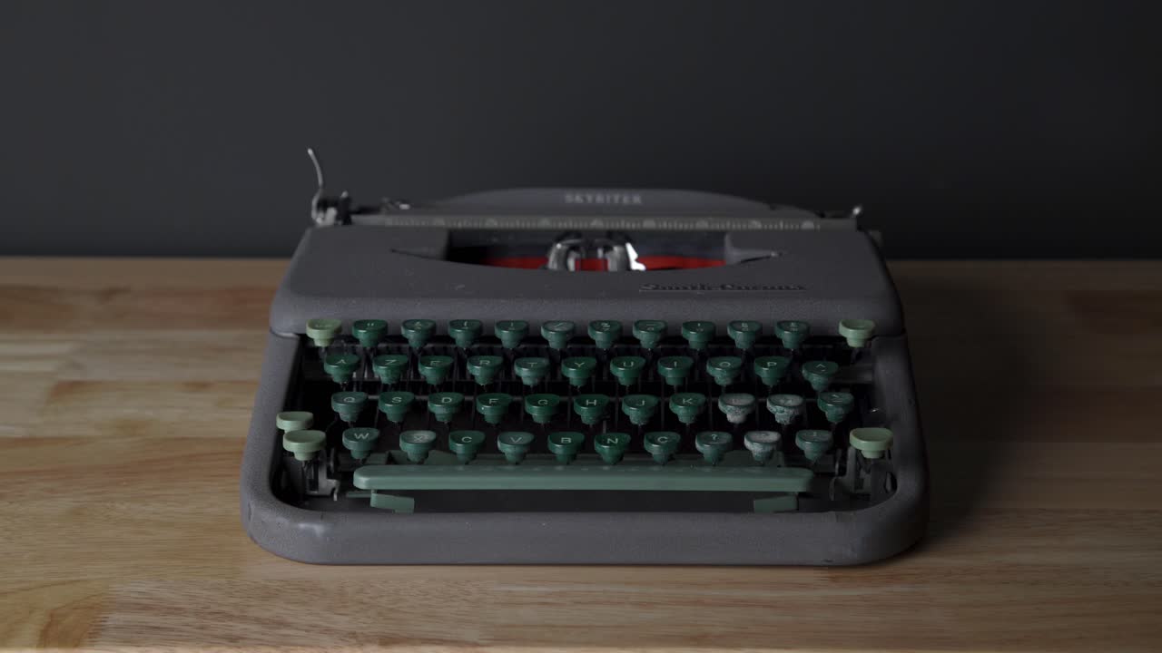 Slow Zoom In On A Typewriter