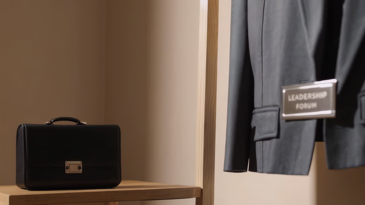 Dark Grey Suit Jacket on Display