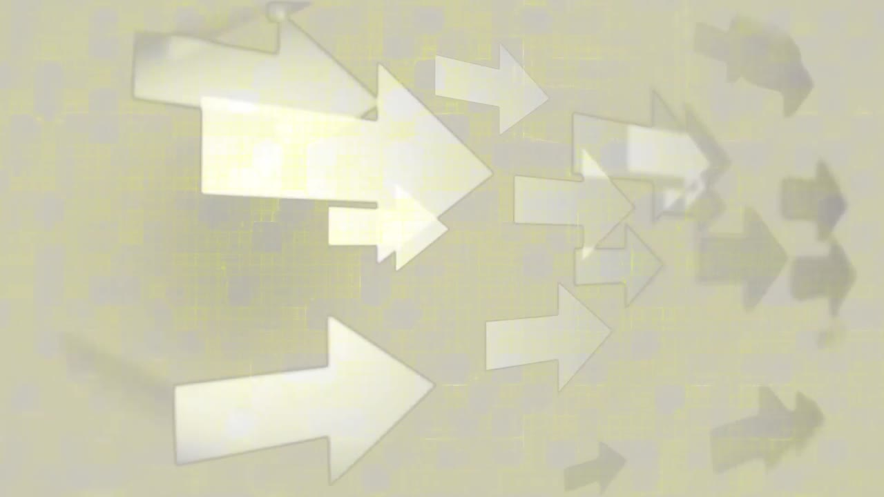 베이지색 배경 위에 있는 화살표의 애니메이션