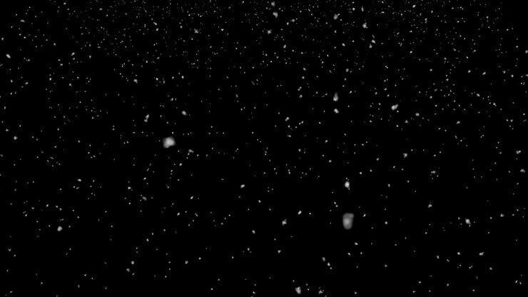 Glittering Snowflakes, Blackbground - Snow Christmas Video Background Loop