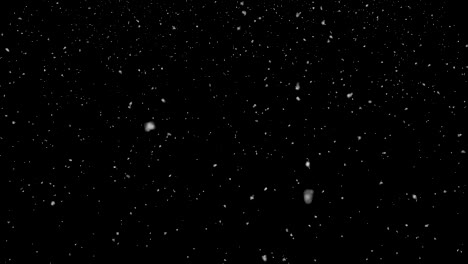 glittering snowflakes, blackbground - snow christmas video background loop