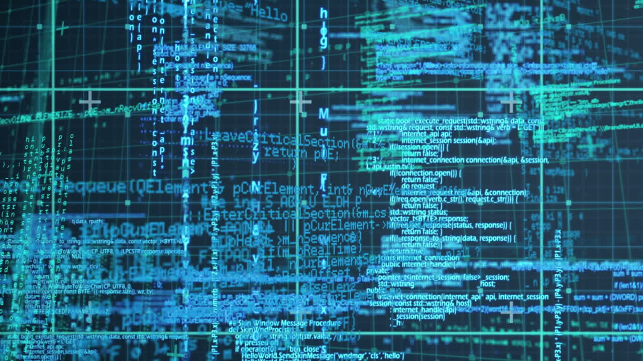 Animation of data processing over grid