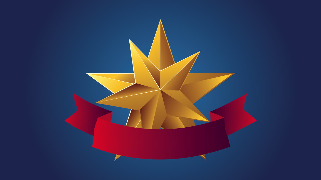 estrellas doradas y marco de cinta