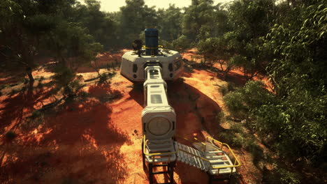 puesto avanzado de investigación futurista en el interior de australia
