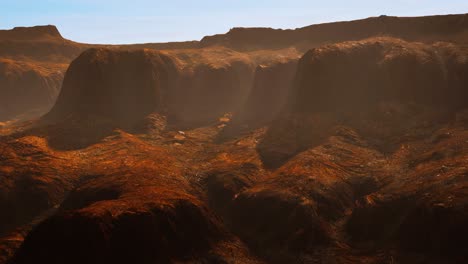 Vista-Panorámica-Del-Amanecer-En-El-Parque-Nacional-Del-Gran-Cañón