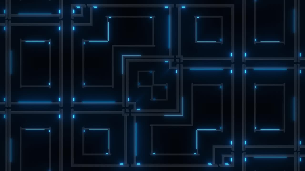 Abstract Neon Geometric Pattern