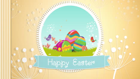 cute easter animation 4k