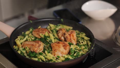chicken spinach penne pasta
