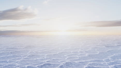 going forward on ice ground, 3d rendering.