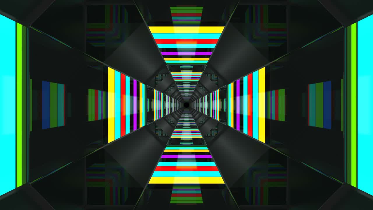 Colourful Abstract Loop Led Lights Background