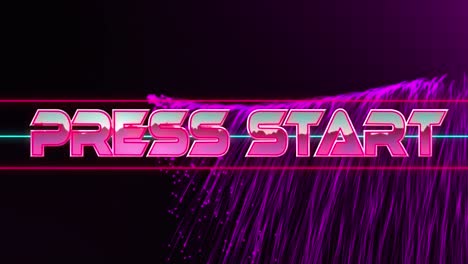 Animation of thank start text over light trails on thank thank thank start on blue background