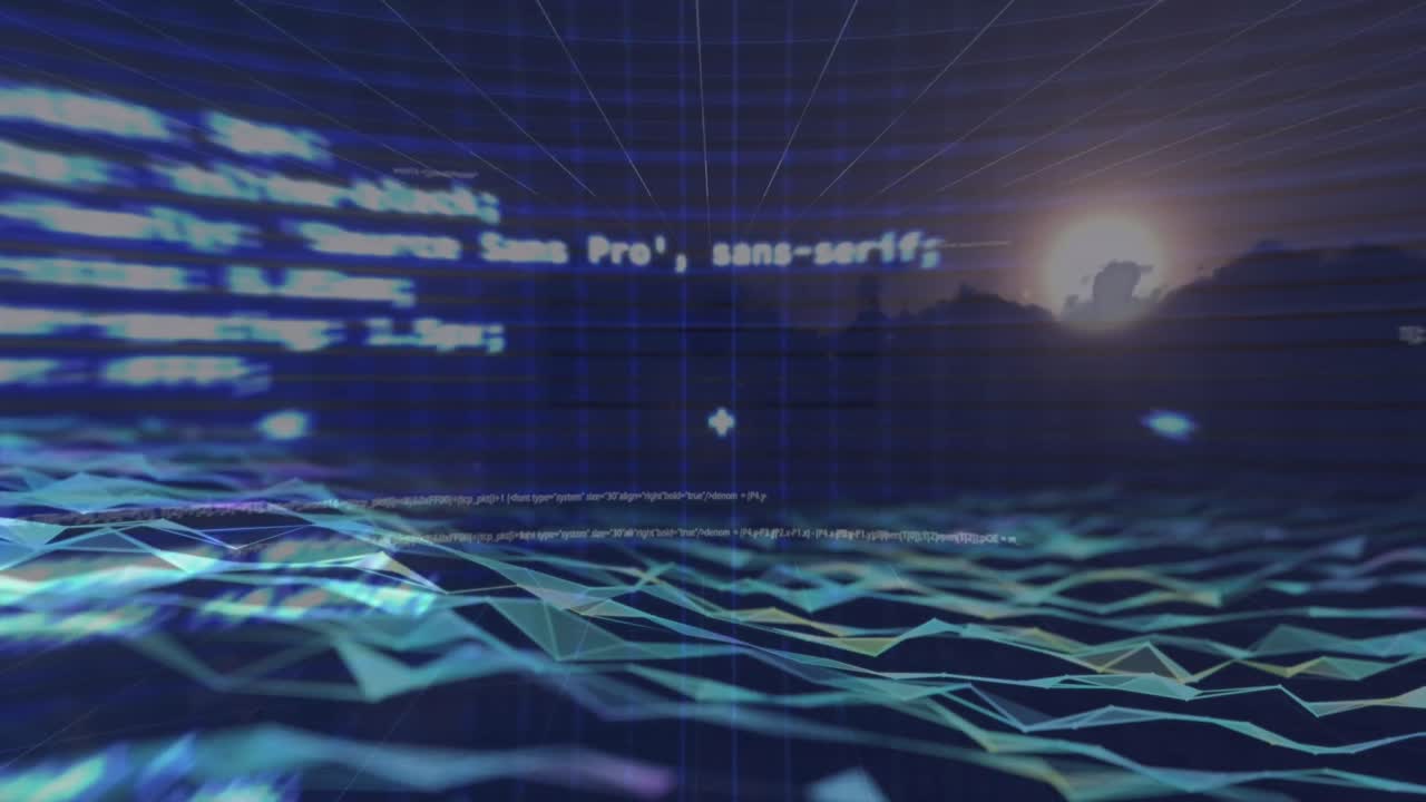 Animation of scopes scanning over digital screen