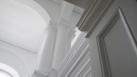 Baroque Style Interior Design of 18th Century at Jelgava Palace, Latvia - walls, columns, ceiling