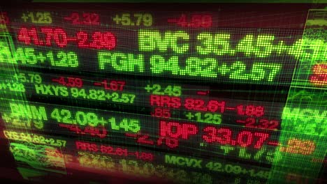 stock market tickers - digital data display background