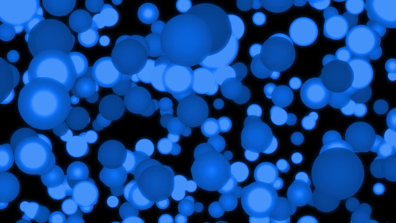 큰 크기의 점 공이 움직이는 애니메이션 모션 그래픽