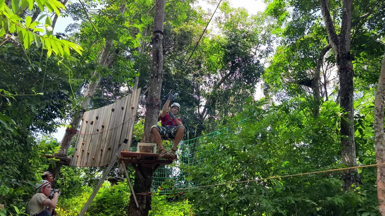 Treetop Adventure in a Jungle