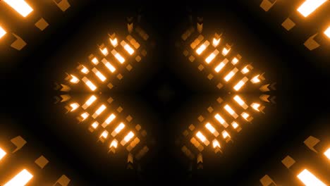 orange glowing geometric pattern