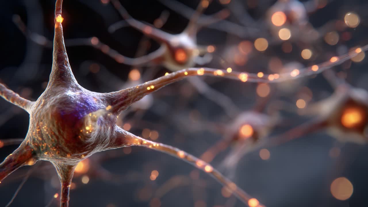Intricate Network of Neurons Illuminated: A Close-Up Exploration of Neural Activity and Synaptic Connections in the Brain's Electrical Communication System
