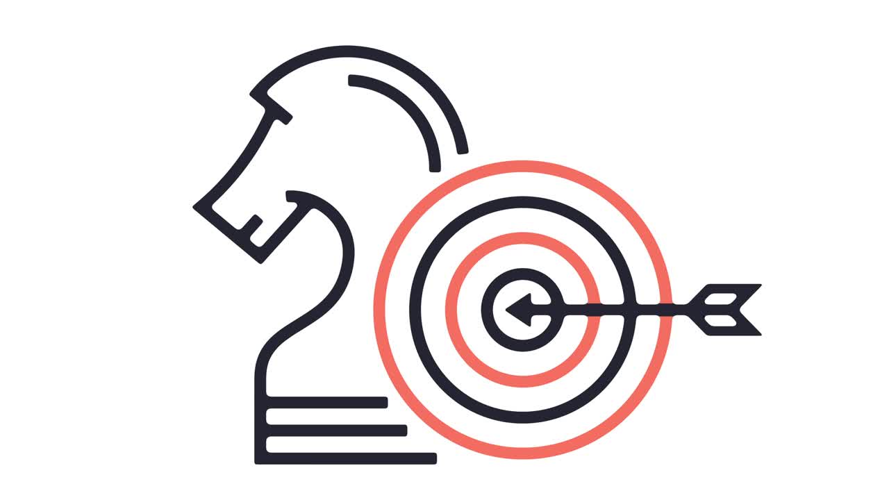 animación del icono objetivo de la empresa