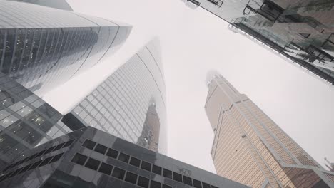 modern skyscrapers in a city