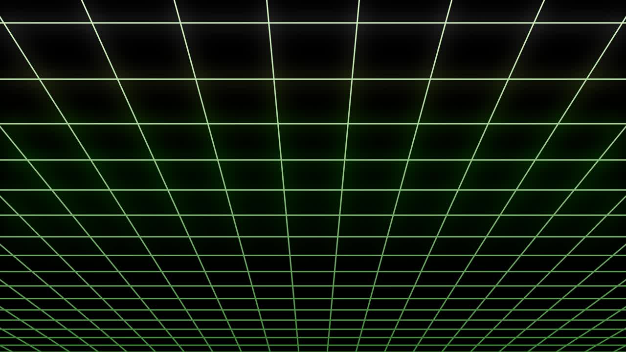 공간에서 움직이는 선과 함께 추상적인 격자 배경