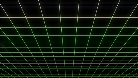 fondo de cuadrícula abstracta con y líneas que se mueven en el espacio