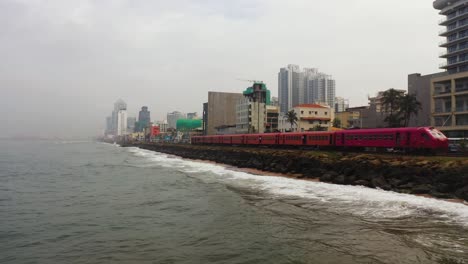 railway in colombo, sri lanka.