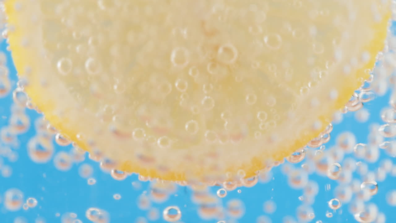 Lemon Slice in Sparkling Water