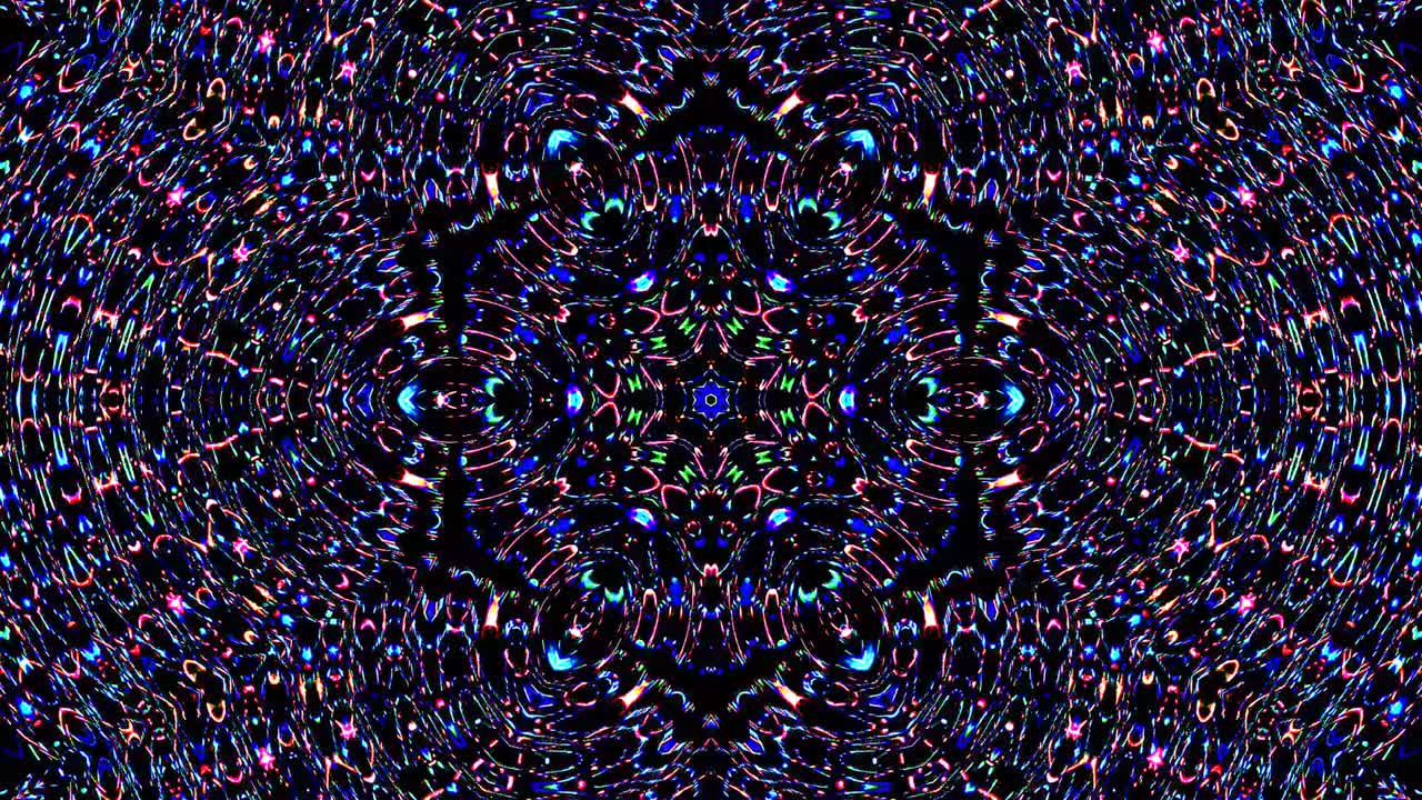Bright abstract light governing full color, kaleidoscope