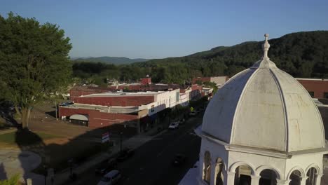 Marion-North-Carolina...Small-Town-USA...Aerial-in-4K