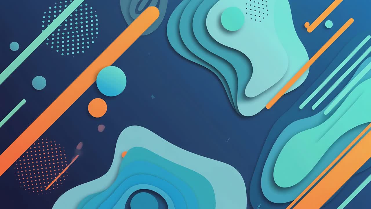 Fondo moderno de gráficos en movimiento abstractos con formas coloridas.