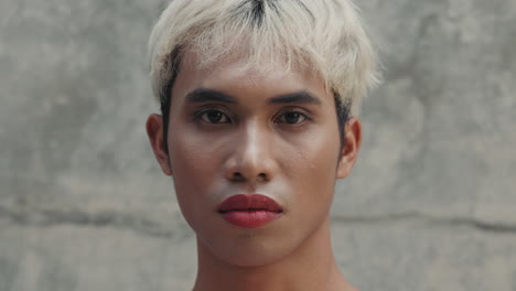 portrait of a person with unique style