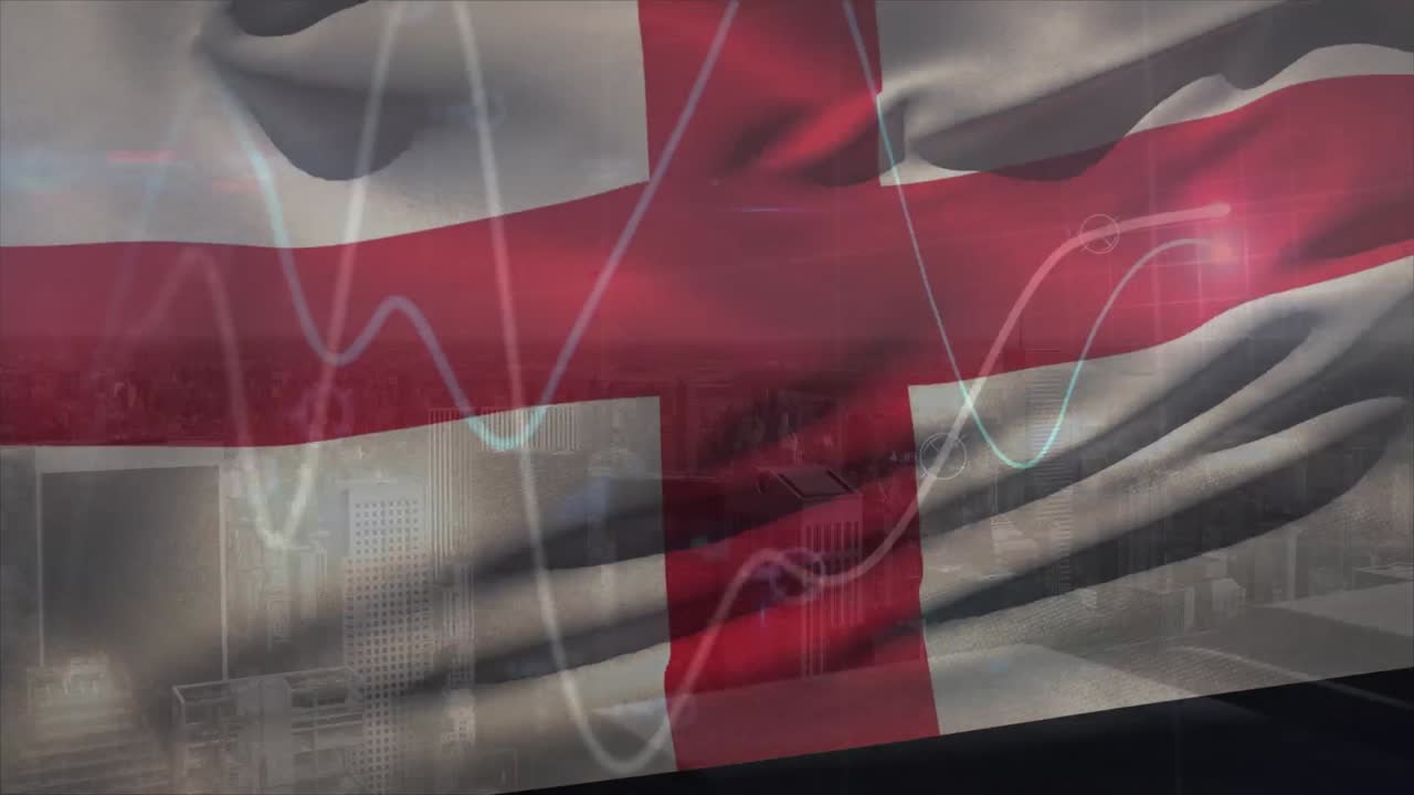 잉글랜드의  ⁇ 발 위에서 데이터 처리의 애니메이션