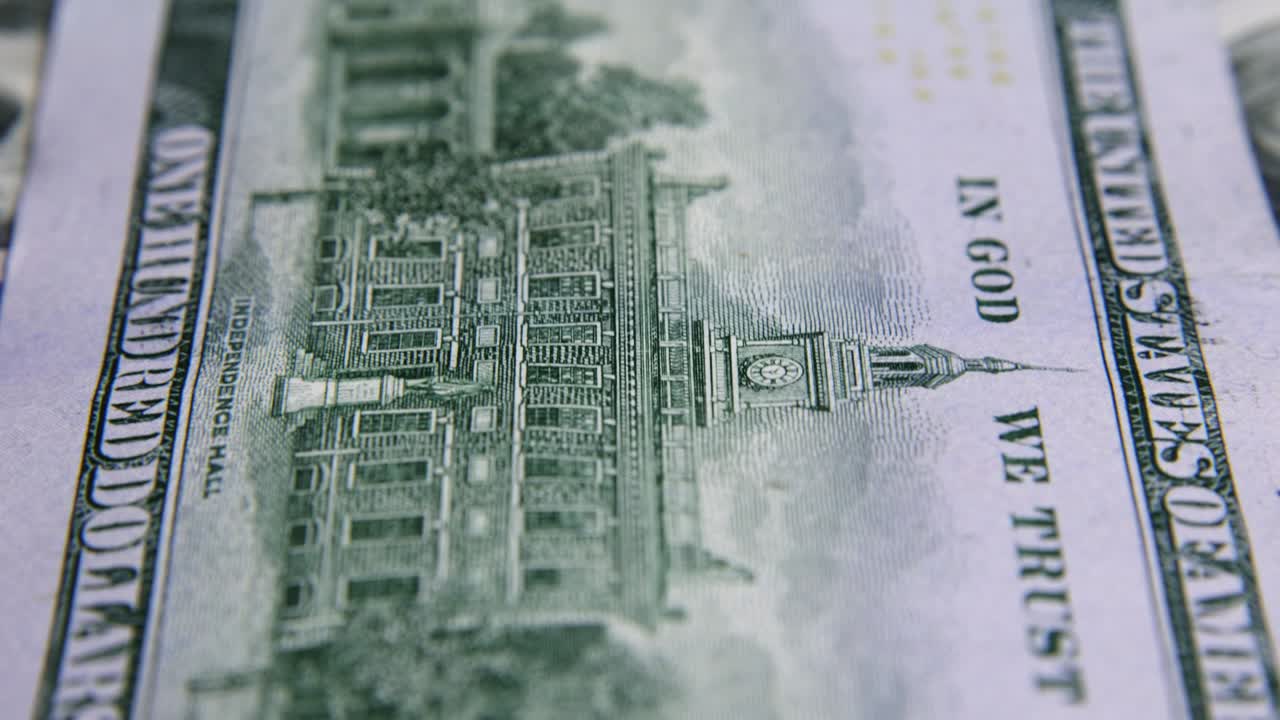 달러 지폐, 종이 돈, 환율 통화, 현금 지폐, 금융 및 투자 개념, 백 달러, 비즈니스 경제학