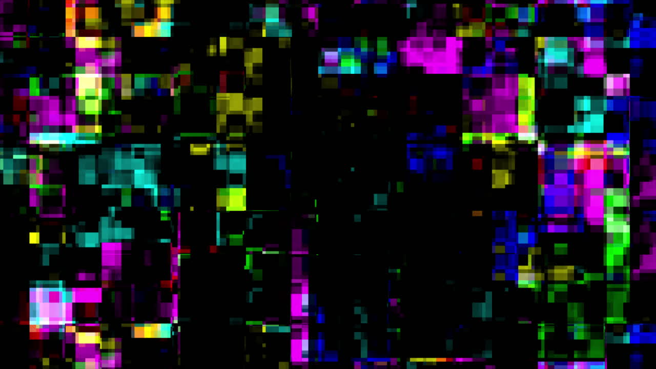 Sfondo Astratto Colorato con Rumore di Pixel Glitch Digitale